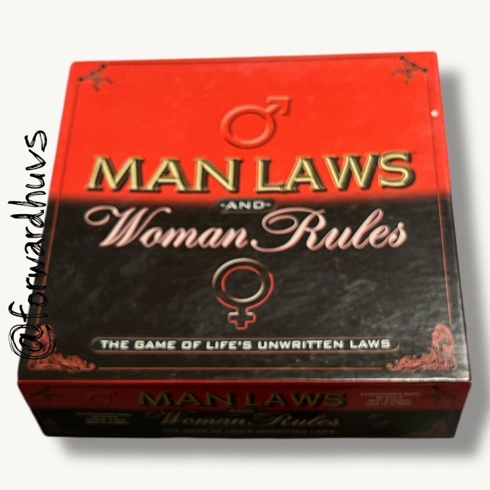 Man Laws And Woman Rules Adult Board Game, The Game Of Life’s Unwritten Laws